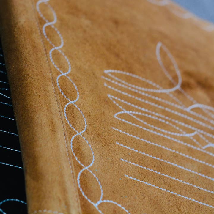 FRINGE & LUXE - Wholesale Journal/Diary - Boot stitch suede Portfolio 3