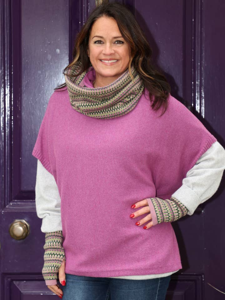 Cadenza Italy Ltd – wholesale Tunika - Dam – Klassisk tunika i kashmirblandning15