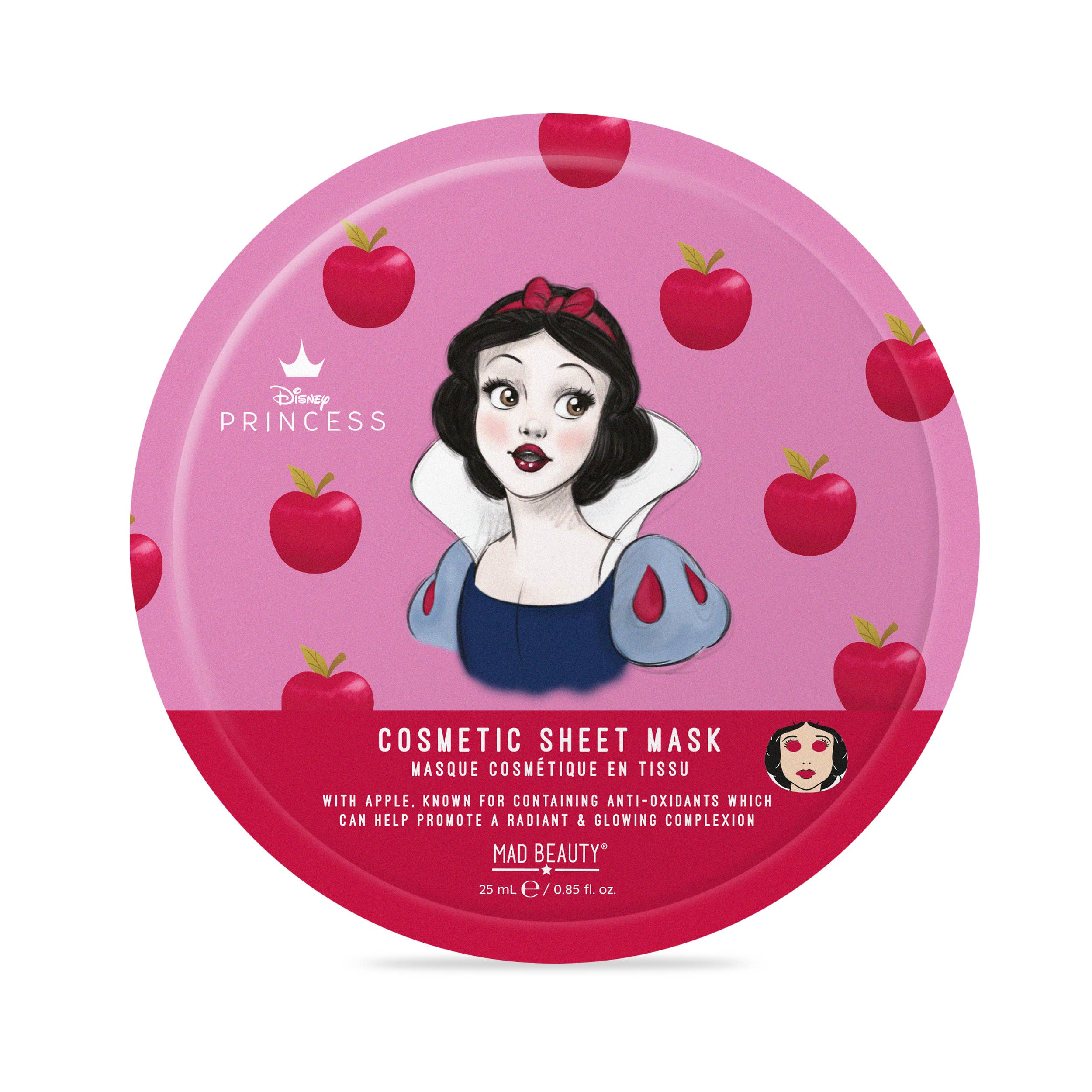 Mad Beauty – wholesale Ansiktsmasker – Mad Beauty Disney Snow White ansiktsmask med äpple0