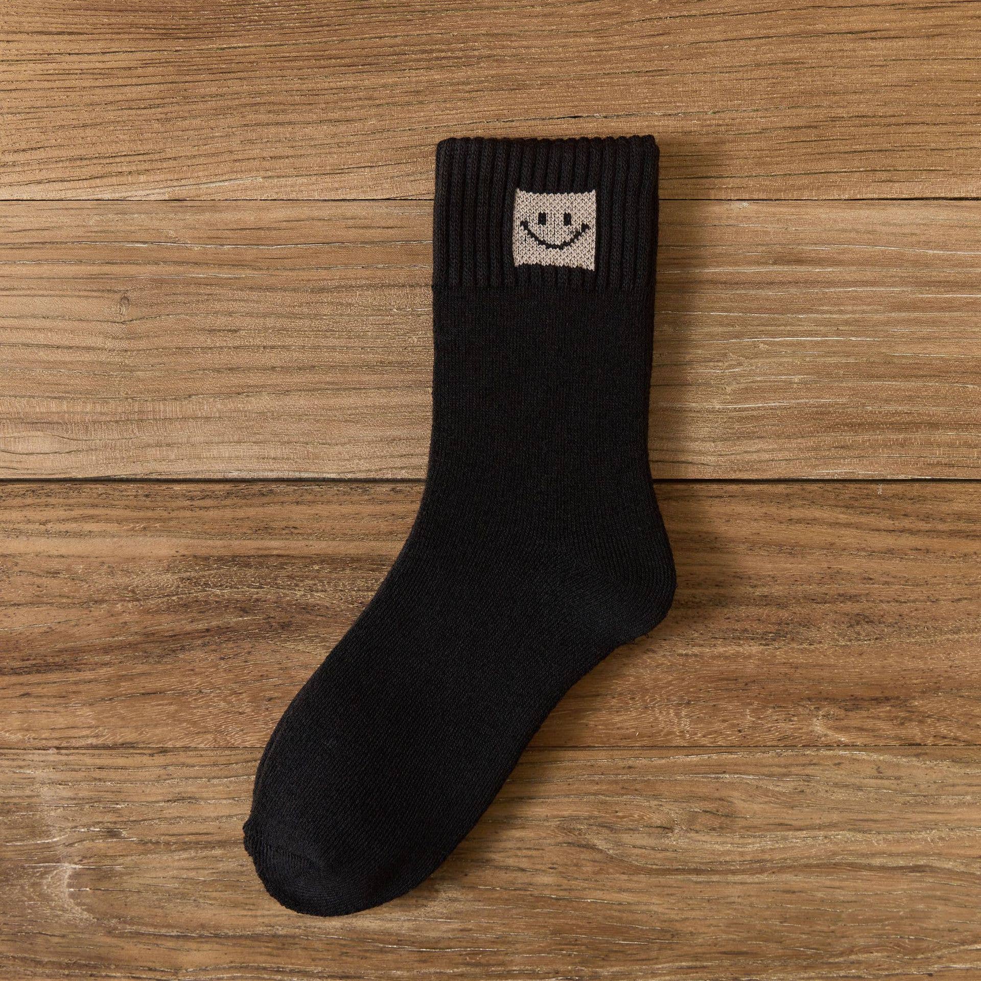 MKS America - Wholesale Socks - Women's - Smiley Face Icon Fleece Socks0