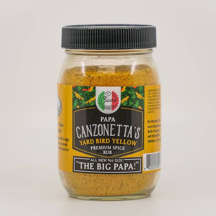 Yard Bird Yellow - "Big Papa Size" (9 oz) for wholesale by Papa's Peppers llc