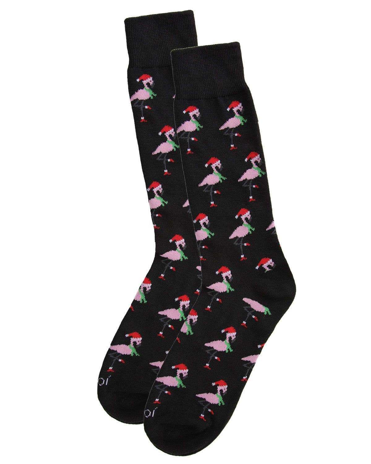 Infinity Classics International Inc. - Wholesale Socks - Men's - MeMoi Flamingos Men's Crew Socks2