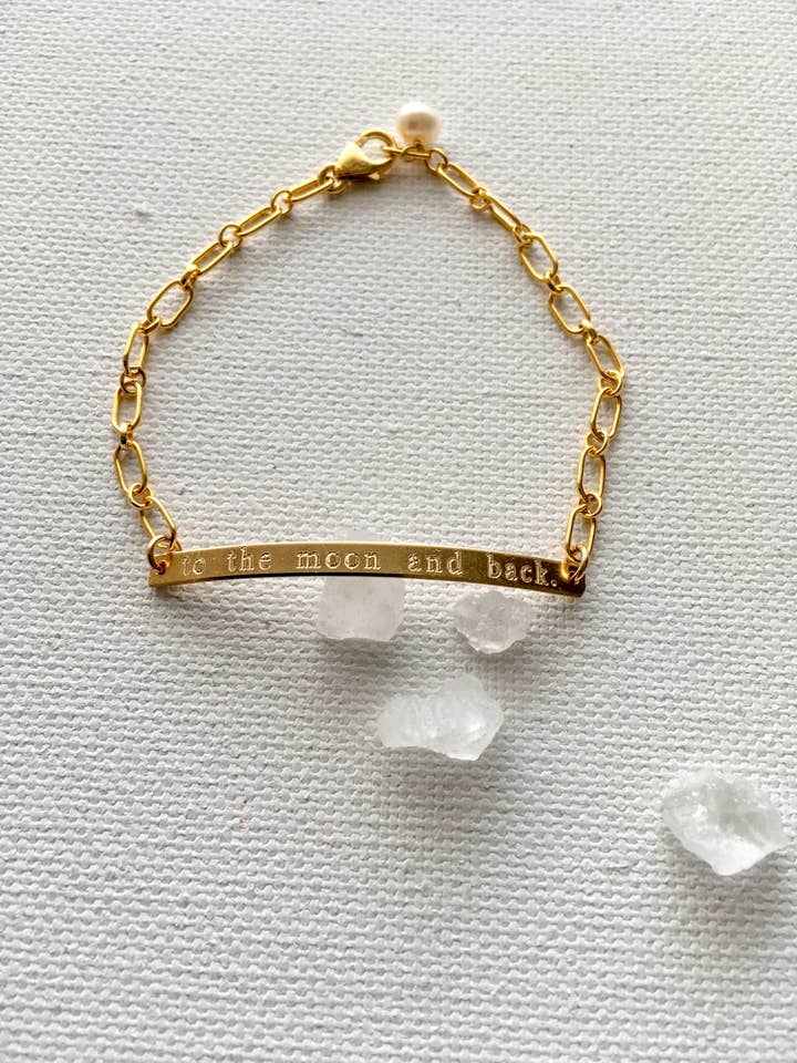 “To the Moon and Back” Adjustable Bracelet for wholesale by One Life Jewelry