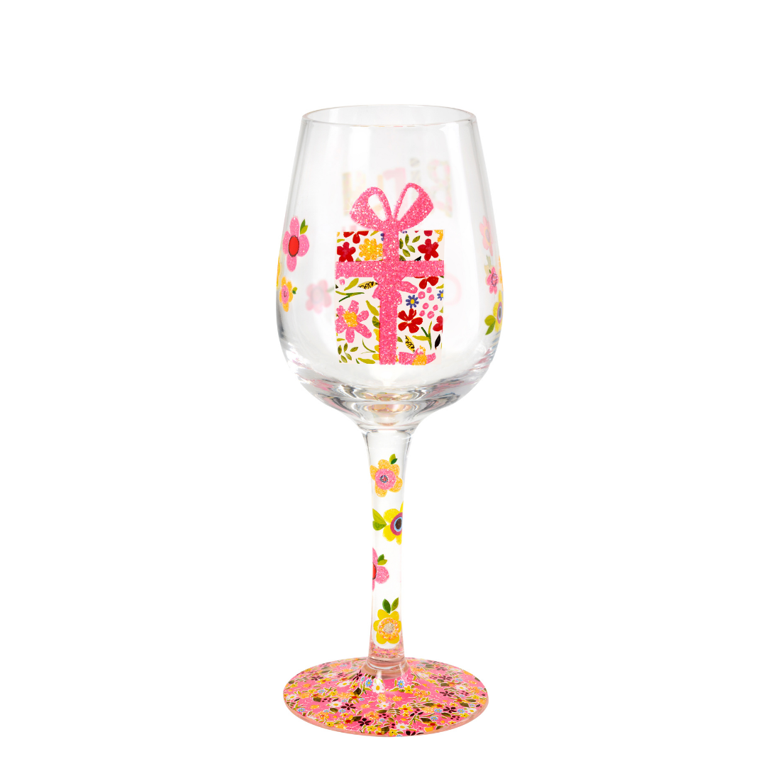 Gaeltag USA LLC - Vente Verres à vin - Verre à vin Birthday Girl (Papersalad)1