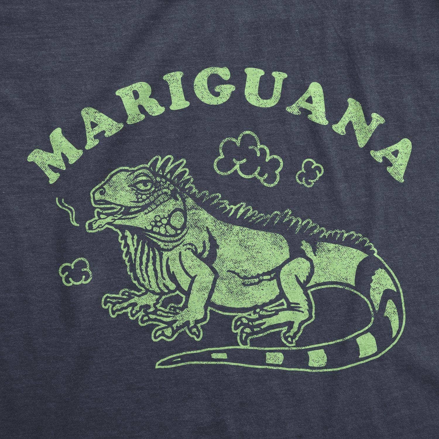 Heather Navy Mariguana Men's Tshirt 420 Graphic Tee Western T for wholesale on Faire1