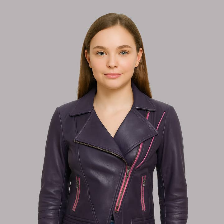 Blaire Burn Dame Mode Læderjakke for engroshandel hos Pure Leather