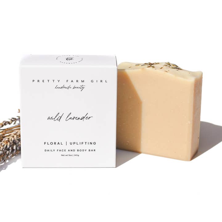 Savon à la lavande sauvage (anciennement Farm Girl) pour la vente par Pretty farm girl