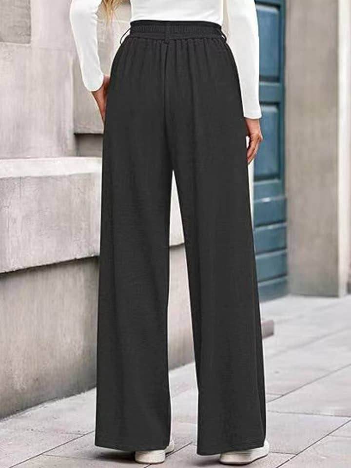 Lovenne - Wholesale Pants - Women's - Versatile solid color straight wide-leg pants27