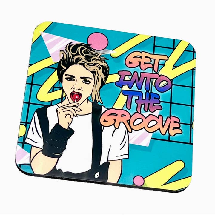 Into The Groove 1980s popdiva-geïnspireerde drinkonderzetter voor wholesale door Bite Your Granny