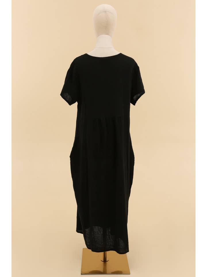 LÉA & LUC - Wholesale Jurk - Dames - Jurk van 50% katoen en 50% linnen REF. 101205