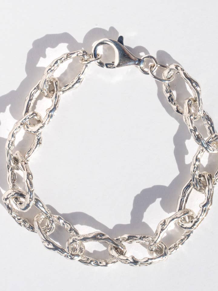 Giu Bracelet in Recycled Sterling Silver for wholesale by Swim to the Moon