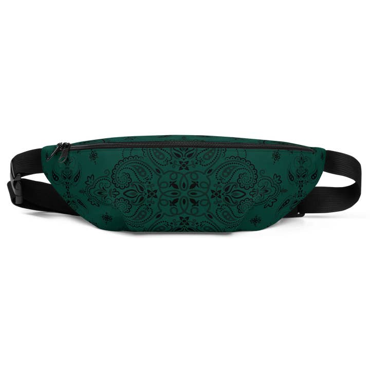 Poison Paisley Fanny Pack for wholesale by Goth Cloth Co.