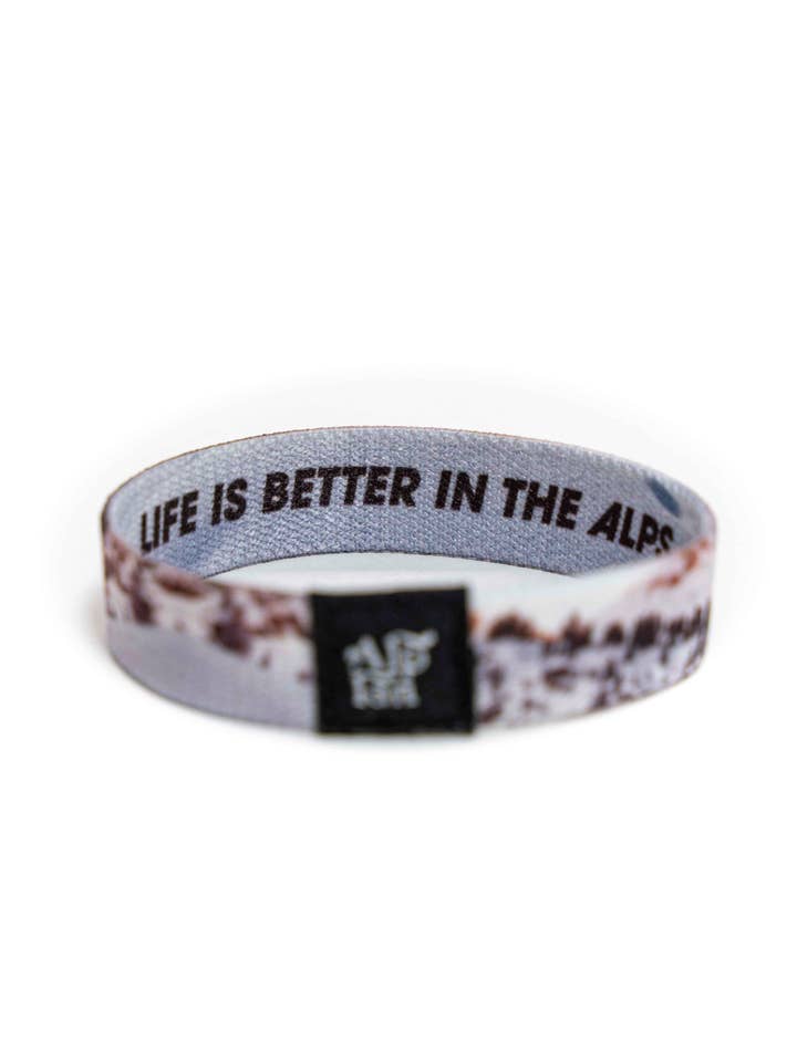 Life is better in the Alps - Winter - Elastic Bracelet for wholesale by Alpsland