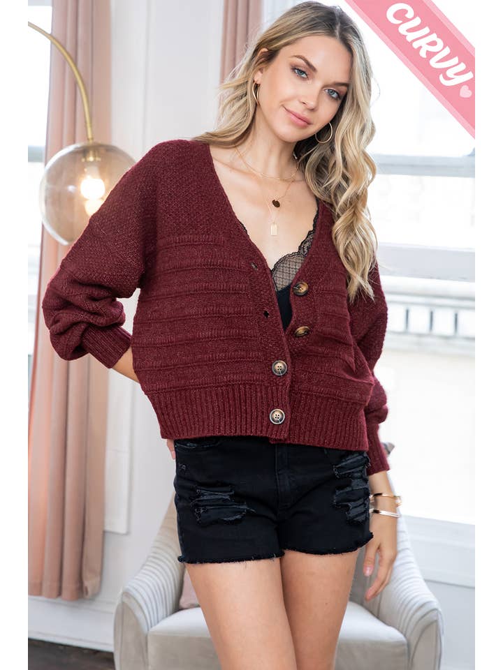 Sweet Lovely by Jen - Wholesale Cardigan - Women's - SW203PL SWEATER CARDIGAN9