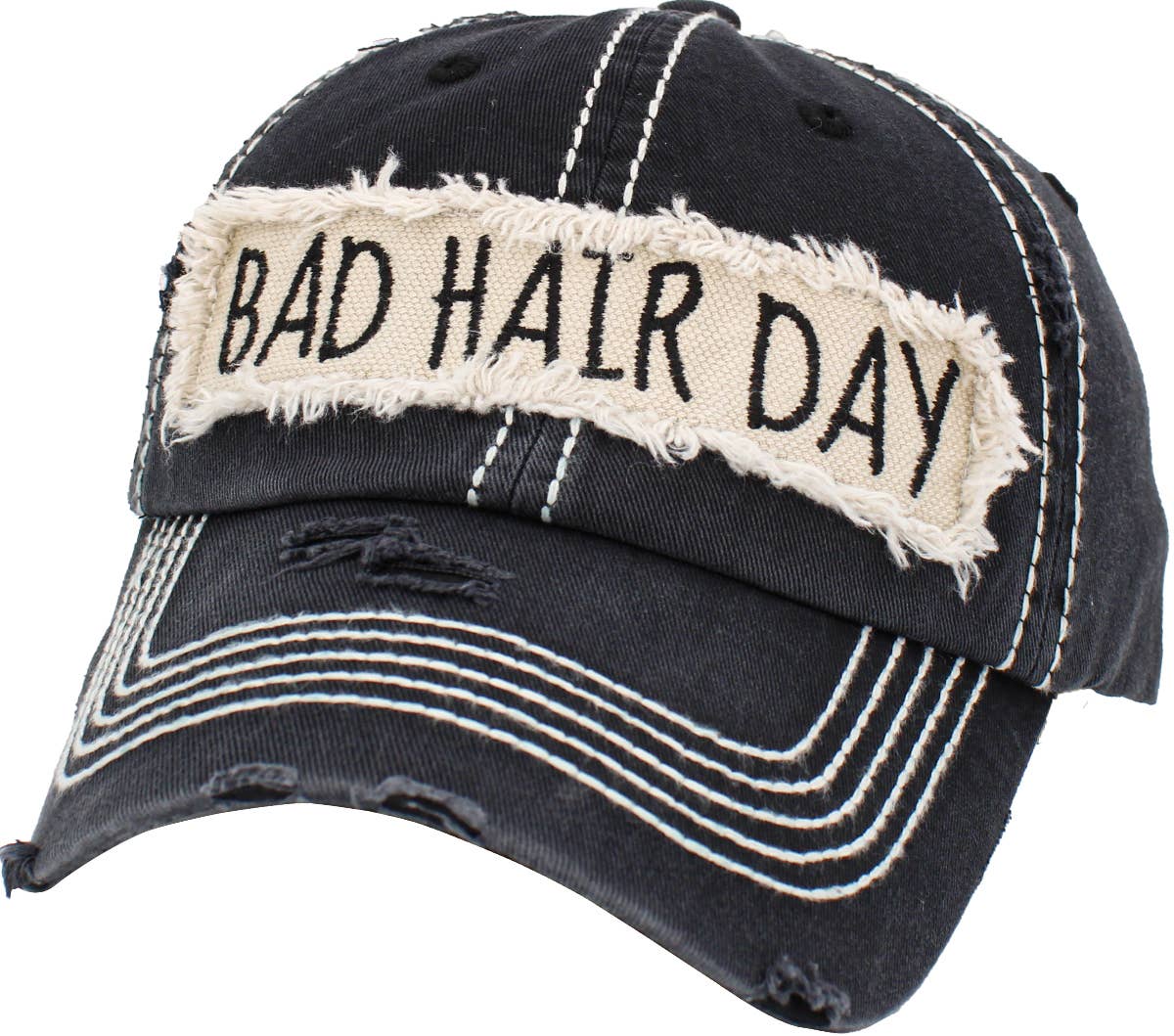 KBETHOS - Vendita all'ingrosso Cappellino da baseball - Donna - Berretto a sfera vintage lavato Bad Hair Day61