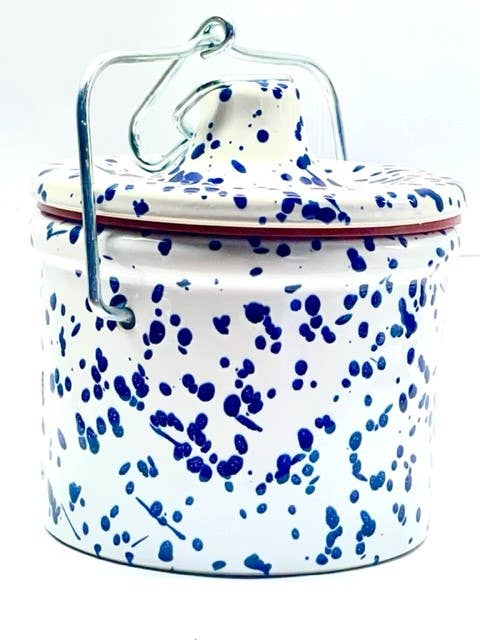 Merchandise Unlimited - Wholesale Food Storage Container - Stoneware Cheese Spread Crock With Bale Latch0