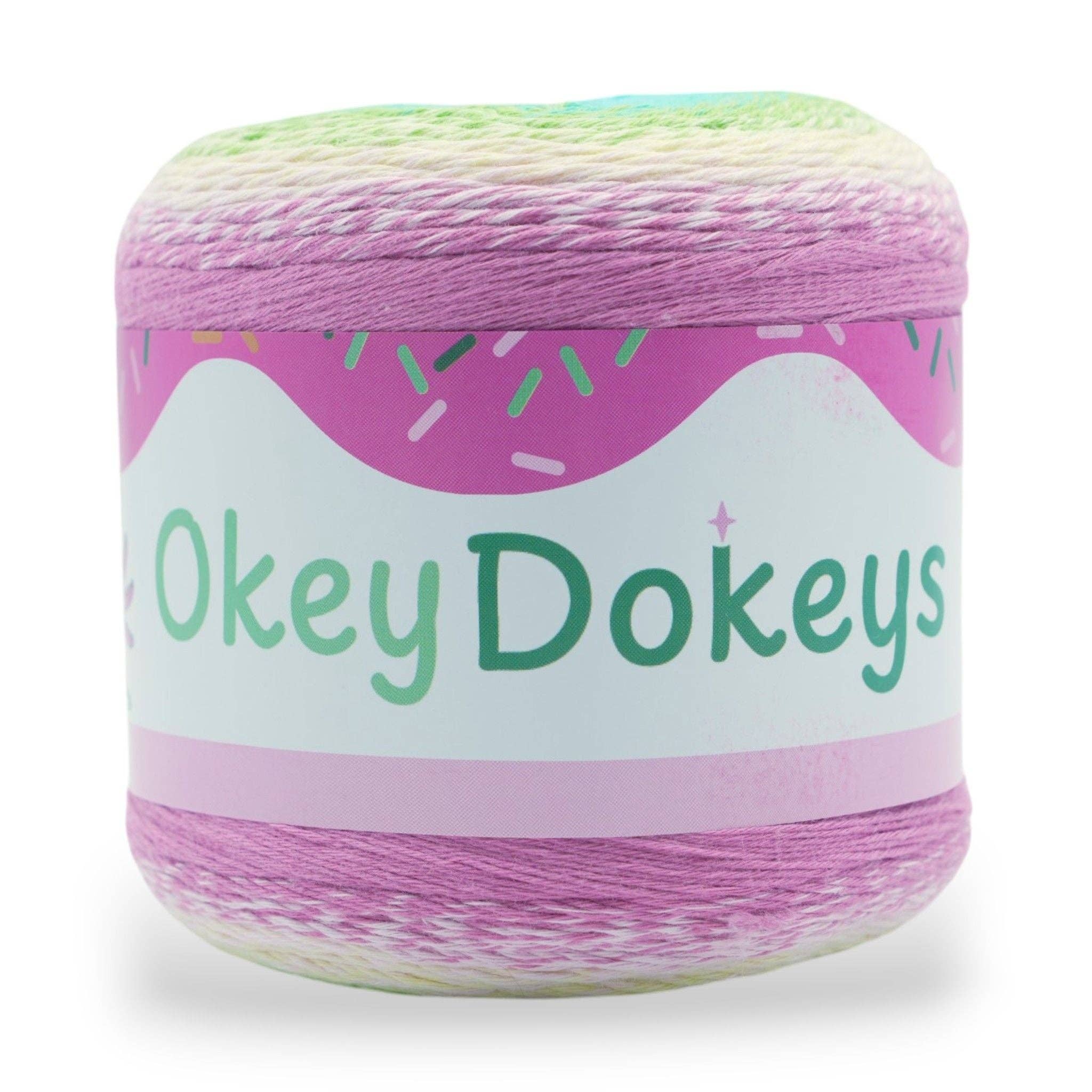 Okey Dokeys - Wholesale Yarn - 1060 Yards Gradient Cake Yarn - #1 Super Fine Cotton Acrylic Yarn16
