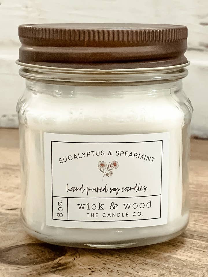 Eucalyptus and Spearmint for wholesale by Wick & Wood The Candle Co