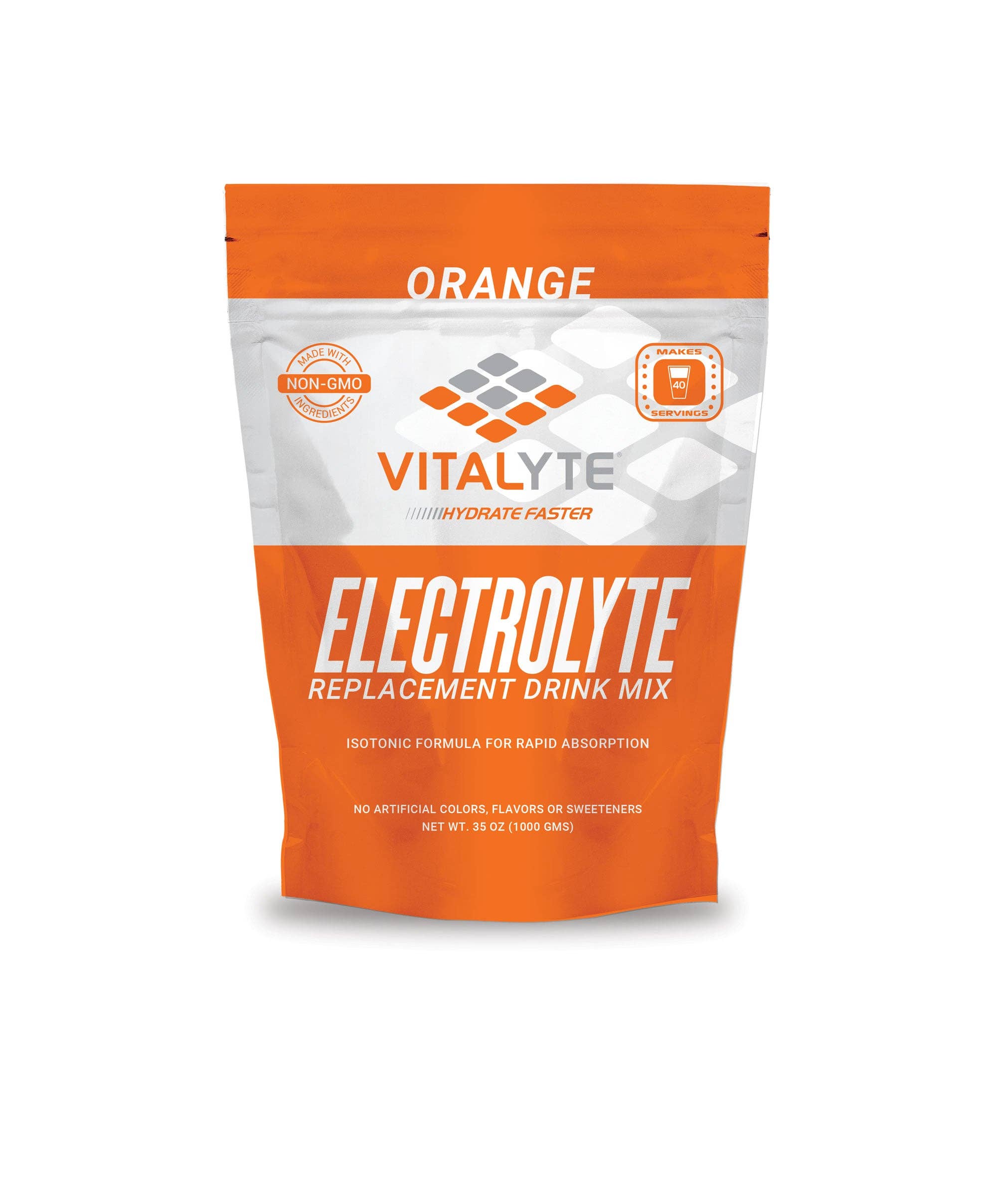 Vitalyte Sports Nutrition - Vendita all'ingrosso Bevanda salutare in polvere - Orange Stand Up Pouch - Miscela di bevande sostitutive per elettrol