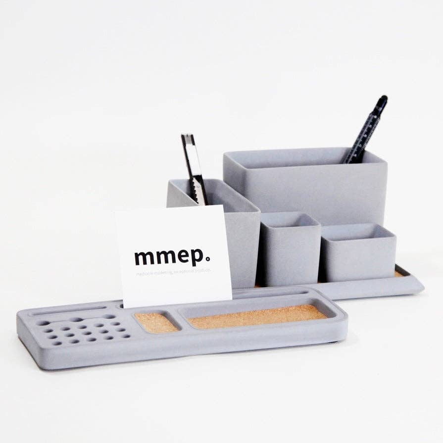 MMEP. – wholesale Desk organiser – Concrete Desk Organizer Set1