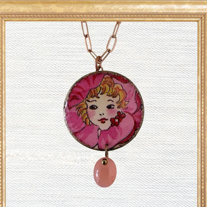 Florentine Faery Bloom Necklace for wholesale by Folkloric Jewelry