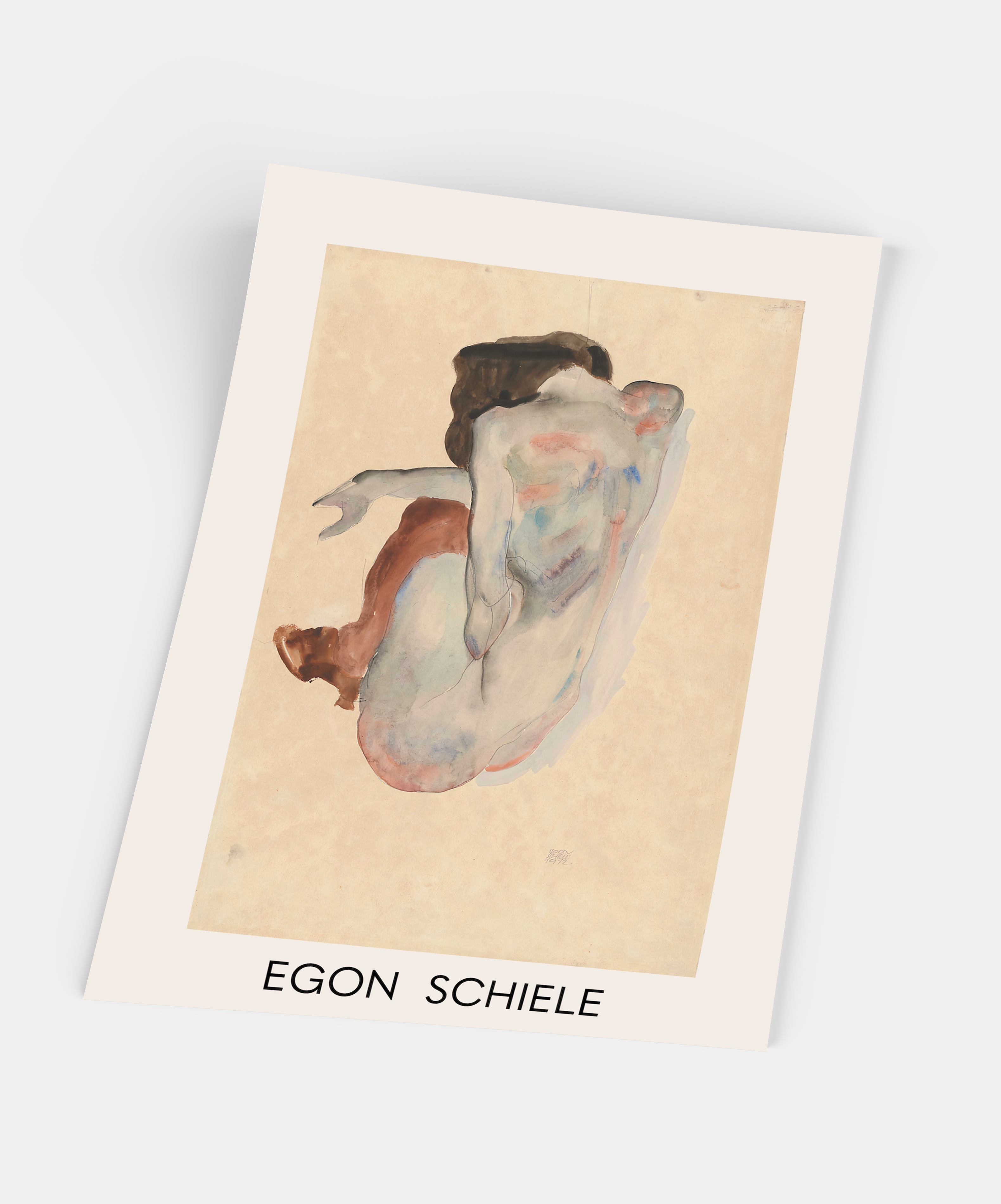 Gustave - Wholesale Art Print - Egon Schiele, Crouching Woman1
