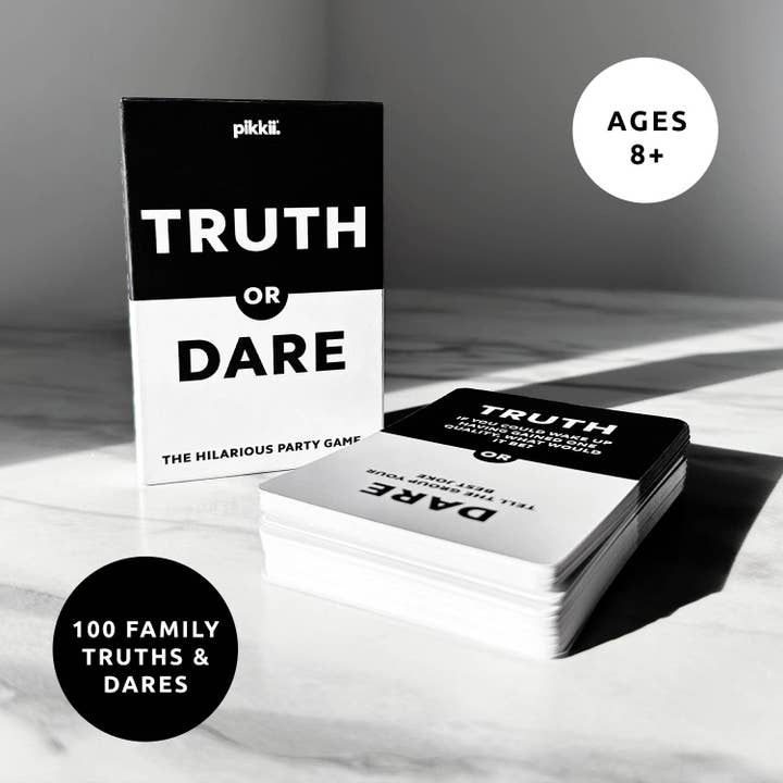 Pikkii USA - Wholesale Card Game - Truth or Dare Playing Cards | Family Friendly Party Game