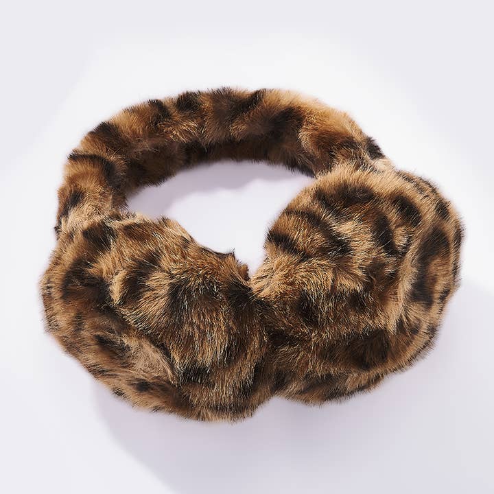BYREN | ÉLINE L'ATELIER - Wholesale Earwarmers/Ear Muffs - Women's - Leopard faux fur earmuffs CC105
