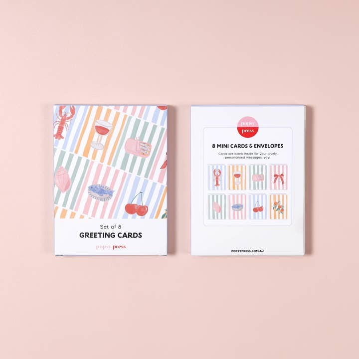 Popsy Press - Wholesale Stationery/notecard set - La Dolce Vita - Everyday Mini Greeting Card Boxed Set2