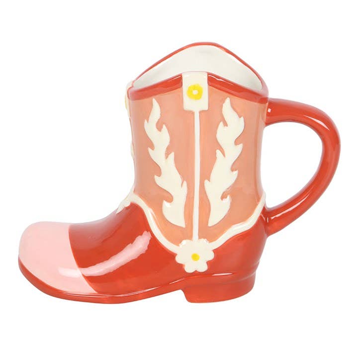 Something Different Wholesale - Venta al por mayor Taza - Taza con forma de bota vaquera rosa