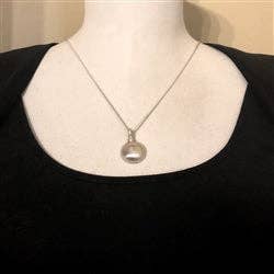 Luxe Design Jewellery - Wholesale Individual Charm/Pendant - Circle Urn Pendant for Cremation Ashes Sterling Silver7