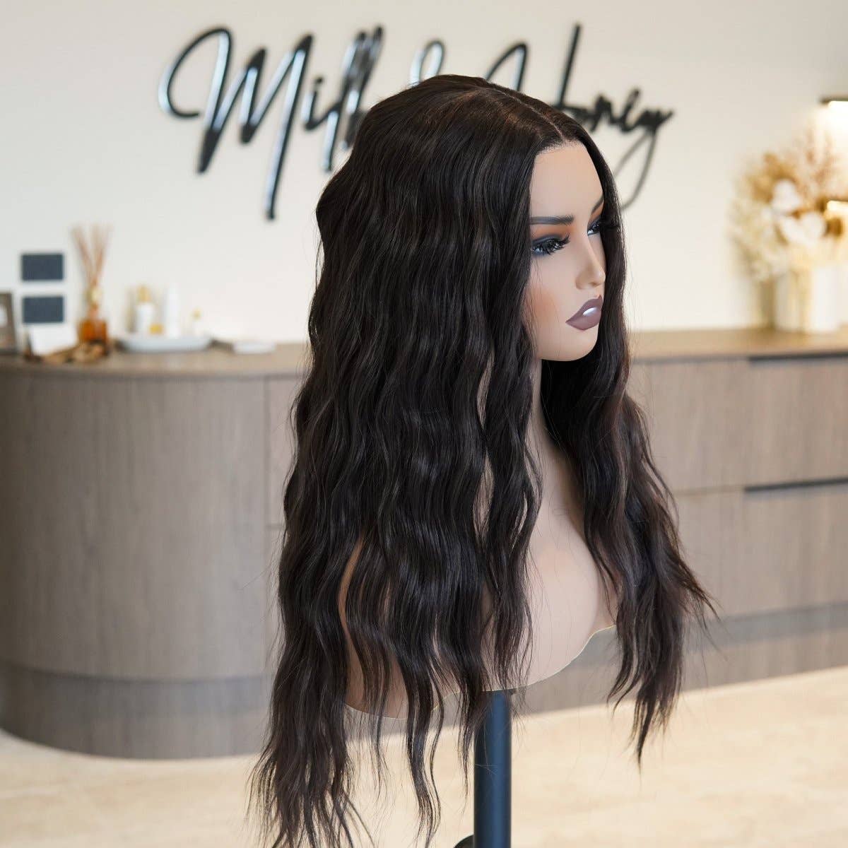 Milk & Honey - Wholesale Hair extensions - FAYE - Dark Brown - Lace Front Wig1