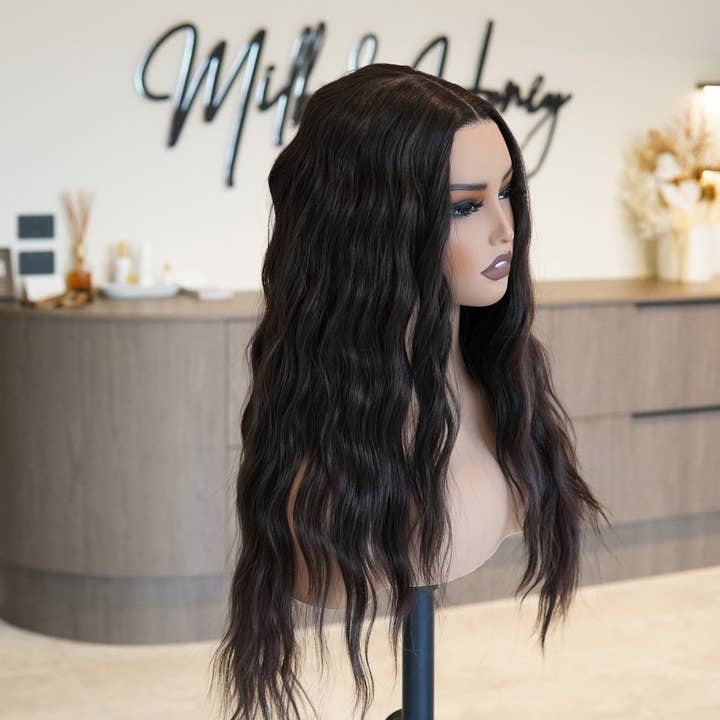 Milk & Honey - Wholesale Hair extensions - FAYE - Dark Brown - Lace Front Wig1