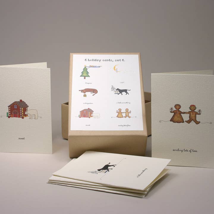 Holiday, Set 6- Boxed Cards. for wholesale by Beth Mueller