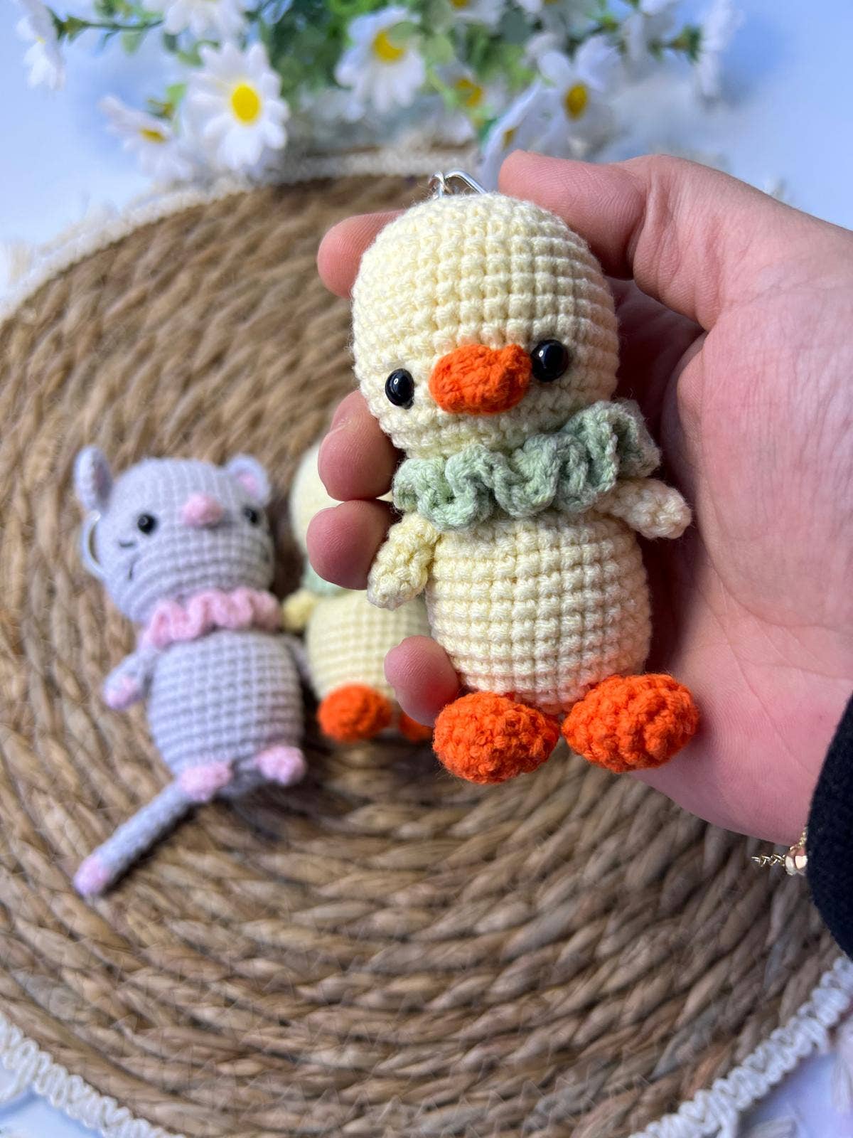 Emel Crochet - Wholesale Knuffels - Kinderen en baby - gehaakte muis en kuiken knuffel0