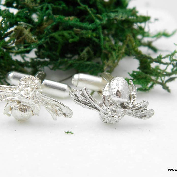 Mother Nature Jewelry – wholesale Cufflinks – Bee cufflinks,Silver Cuff links, Suit Accessories