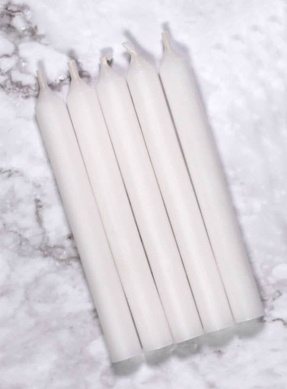 Twilight Collection - Wholesale Tapered Candle/Candlestick - White Mini Candles | 12 Pack3