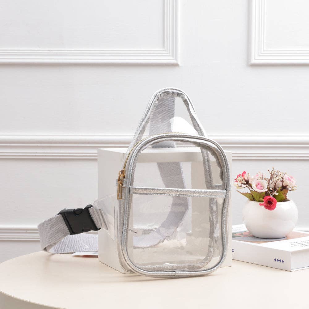 MiMi Wholesale - Wholesale Crossbody Bag - Women's - TG10420 Slim Size Clear Sling Bag13