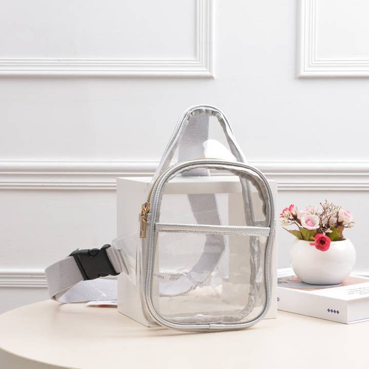 MiMi Wholesale - Wholesale Crossbody Bag - Women's - TG10420 Slim Size Clear Sling Bag13