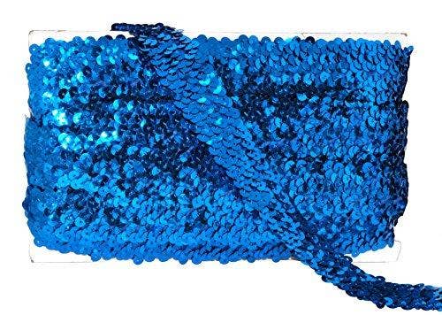 Mandala Crafts – Engroshandel Håndværk forsyninger – Mandala Håndværk Elastisk Paillet, Flad Glitter Stretch Bling Paillette Stof Bånd, Metallisk Applikation Trim Blonder til Kjole Pynt, Pandebånd7