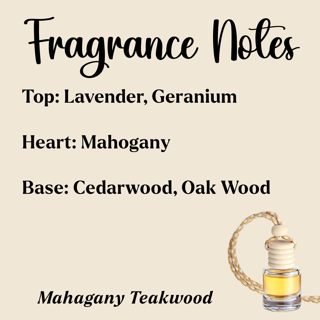 Honey Jar Creations - Wholesale Car Freshener - Unisex - Hanging Car Diffusers | Teakwood Mahogany | Made in USA4