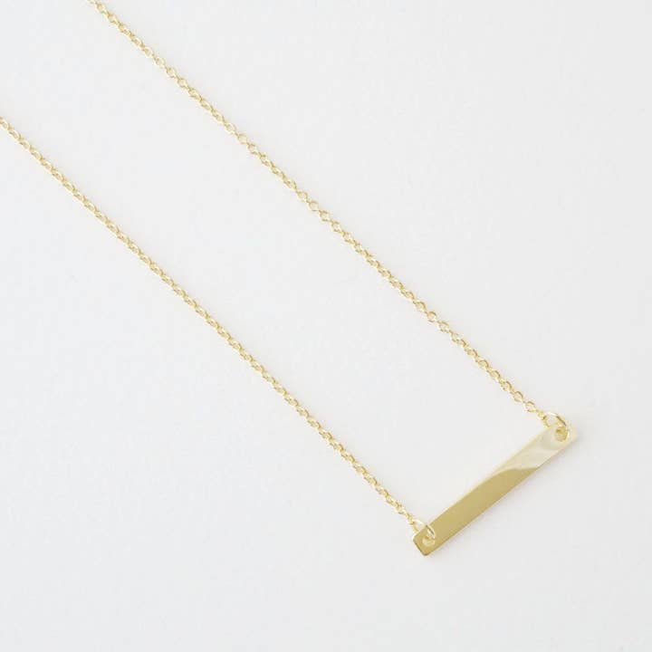 Mini Bar Necklace for wholesale by Honeycat Jewelry
