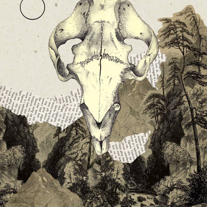 "Das letzte Geschenk" Kunstdruck | Collagekunst, stimmungsvolle Natur, keine KI für den Großhandel von Amy Teawalt Studio