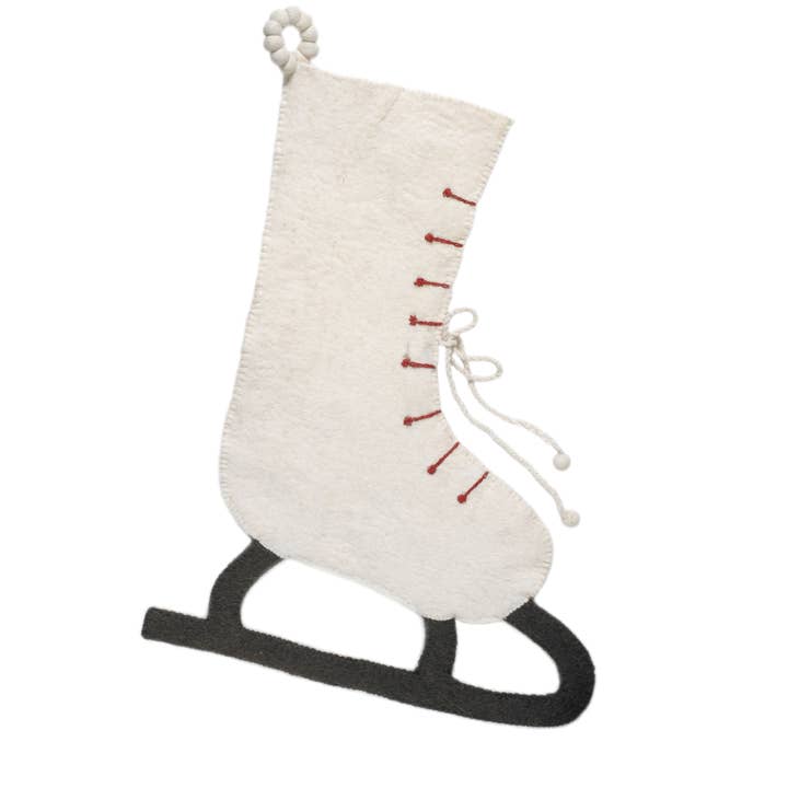 Arcadia Home - Wholesale Holiday Stocking - Ice Skate, Figure Skate Handmade Christmas Stocking2