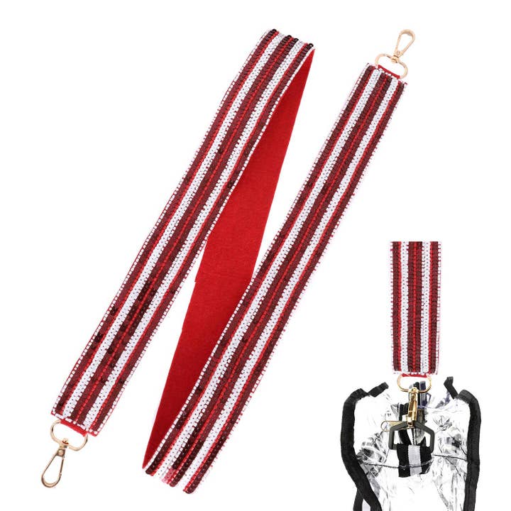 SP Sophia Collection - Wholesale Bag Strap - Women's - Game Day Sequin Shoulder Bag Strap6