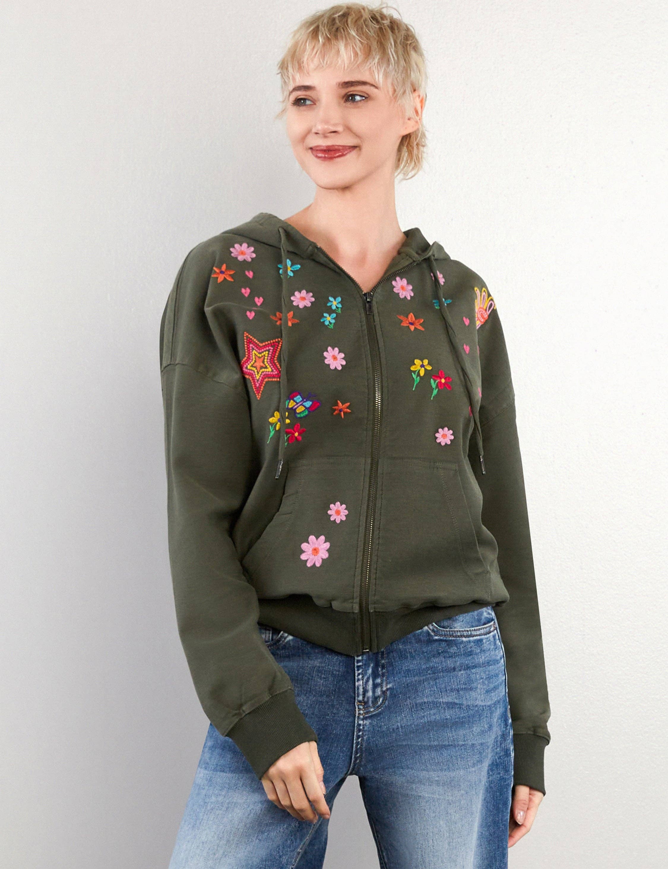 Olive Sketchbook Hoodie for wholesale on Faire2