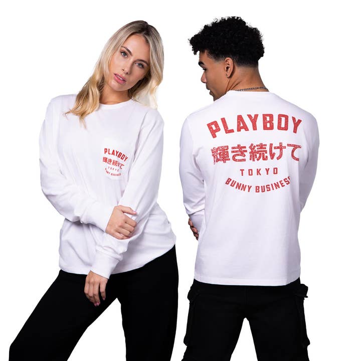 PLAYBOY - Wholesale T-shirt – Unisex - PB Tokyo L/S Tee3