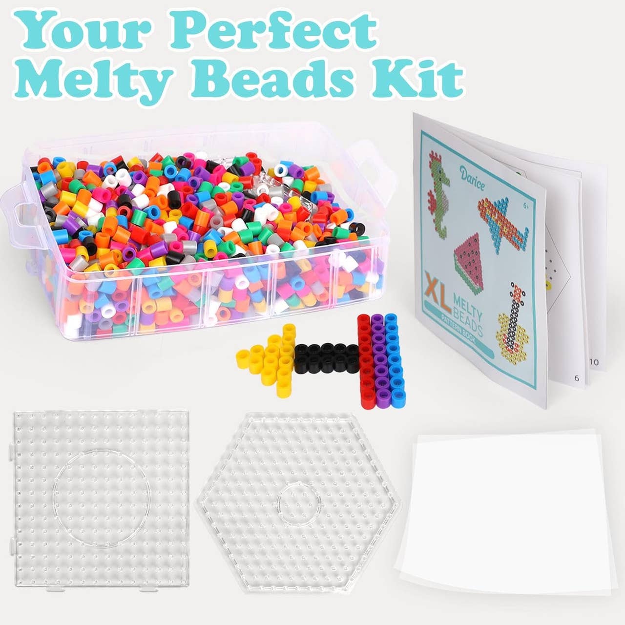 The Toy Group - Wholesale DIY Craft Kit - Darice Fuse Beads Kit- 7200 Piece set7