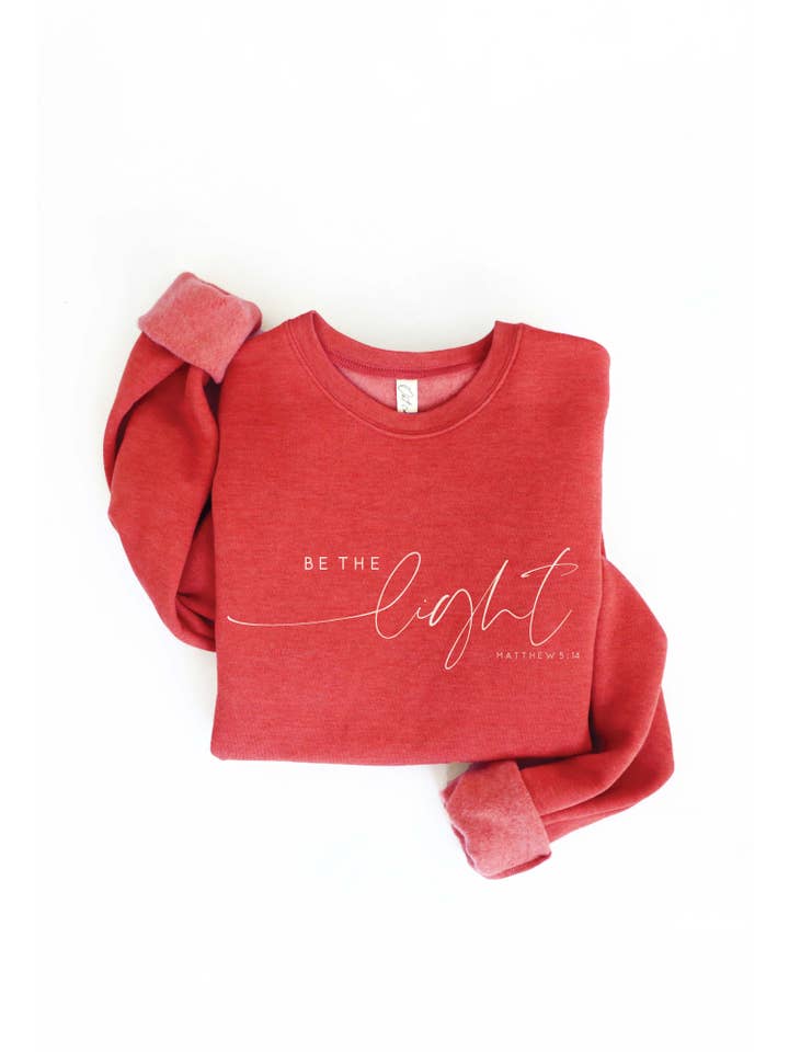OAT COLLECTIVE - Wholesale Graphic Sweatshirt - Women's - BE THE LIGHT MATTHEW 5:14 Graphic Sweatshirt11