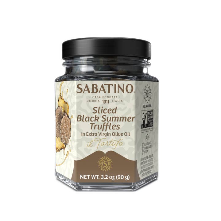 Sabatino Truffles - Wholesale Dried/Dehydrated Vegetables - Sliced Black Summer Truffles in Extra Virgin Olive Oil